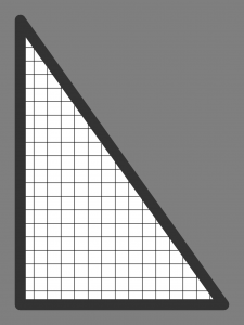 Insektenschutz Sonderform Fliegengitter Dreieck mit rechtem Winkel