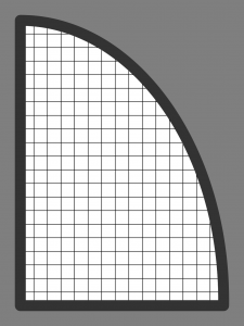 Insektenschutz Sonderform Fliegengitter Halbbogen