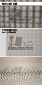 Insektenschutz Fliegengitter Gewebe Edelstahl dick