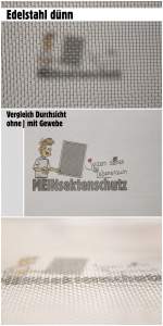 Insektenschutz Fliegengitter Gewebe Edelstahl dünn