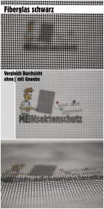 Insektenschutz Fliegengitter Gewebe Fiberglas schwarz